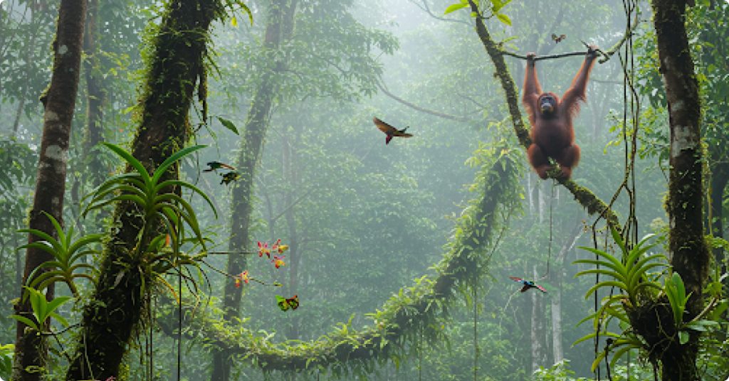 borneo flora and fauna